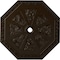 Ekena Millwork Spring Octagonal Ceiling Medallion (Fits Canopies up to 3"), 29 1/8"OD x 2 1/4"ID x 1 1/8"P, Bronze CM30SPBZS - alternate 1